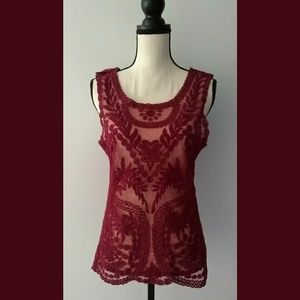 Sleeveless Lace Top